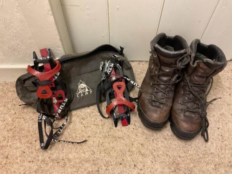 Hiking Boots & Clampons