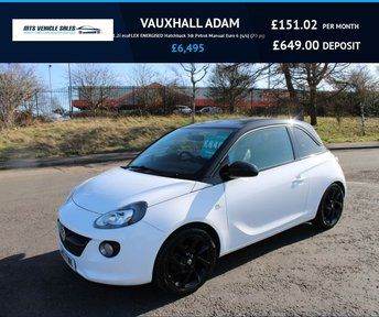  VAUXHALL ADAM 1.2i Energised,2017,Bluetooth,DAB,Cruise,Air Con,Insurance Group 2,Ulez Compliant