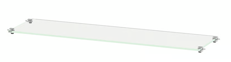 FREE BESTÅ Glass shelf, glass, 56x16 cm