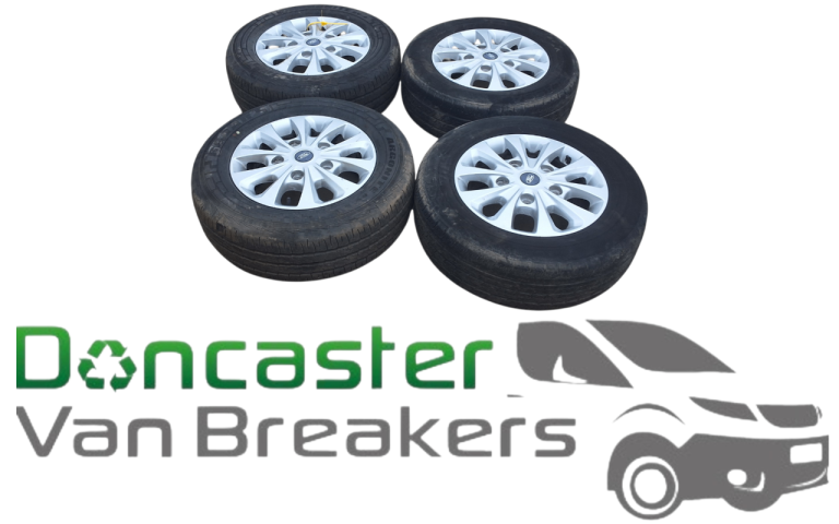 FORD TRANSIT CUSTOM ALLOY WHEELS AND TYRES GOOD TRED 215/65/16 