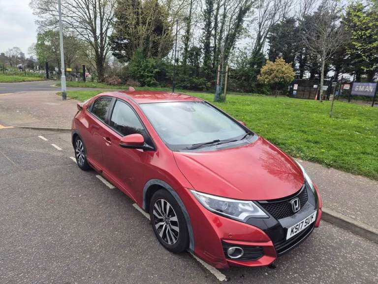 LOVELY ULEZ FREE 2017 17 HONDA CIVIC 1.6 I VTEC DIESEL, 5 DOOR HATCHBACK MANUAL, 1 YEARS MOT, £3195