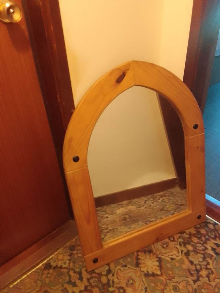 Wooden Arch Mirror – Good Condition