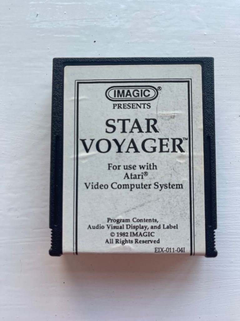 Atari Star Voyager Cartridge – Retro Video Game, Good Condition