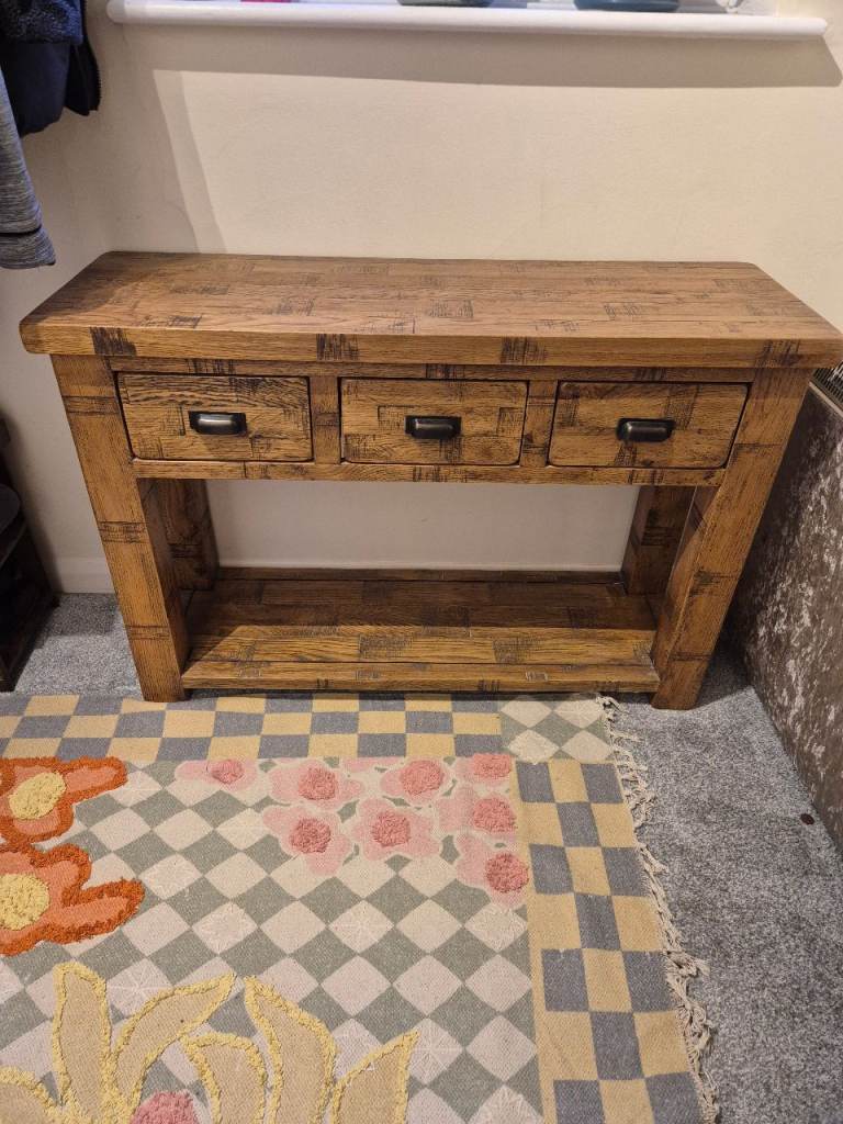 Oak furniture land console table 