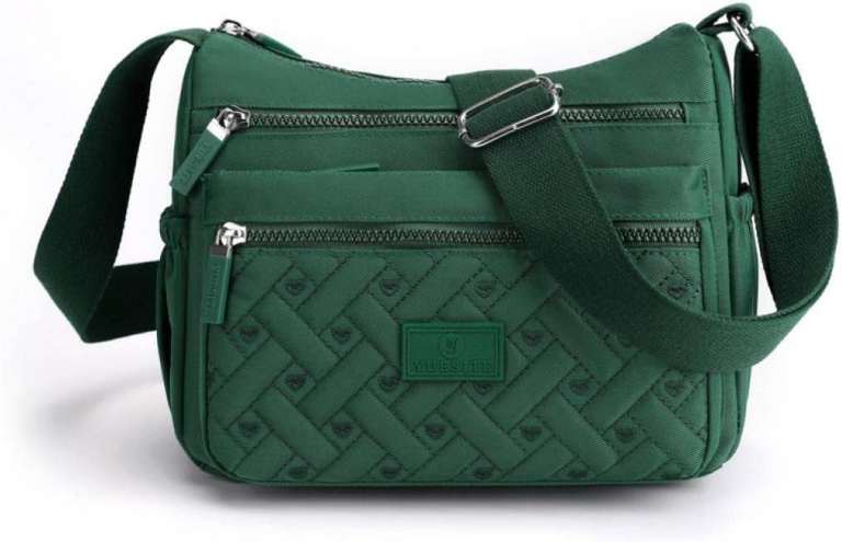 Women Multi Pocket Casual Crossbody Shoulder Bag Handbag Girls Adjustable Soft Large Capacity