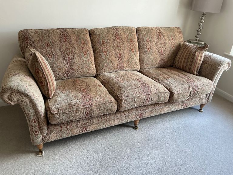 Parker Knoll Burghley Fabric Suite comprising of grand sofa and armchair 