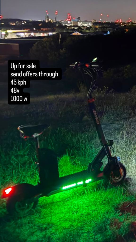 Electric Scooter – 45kph, 48v, 1000w