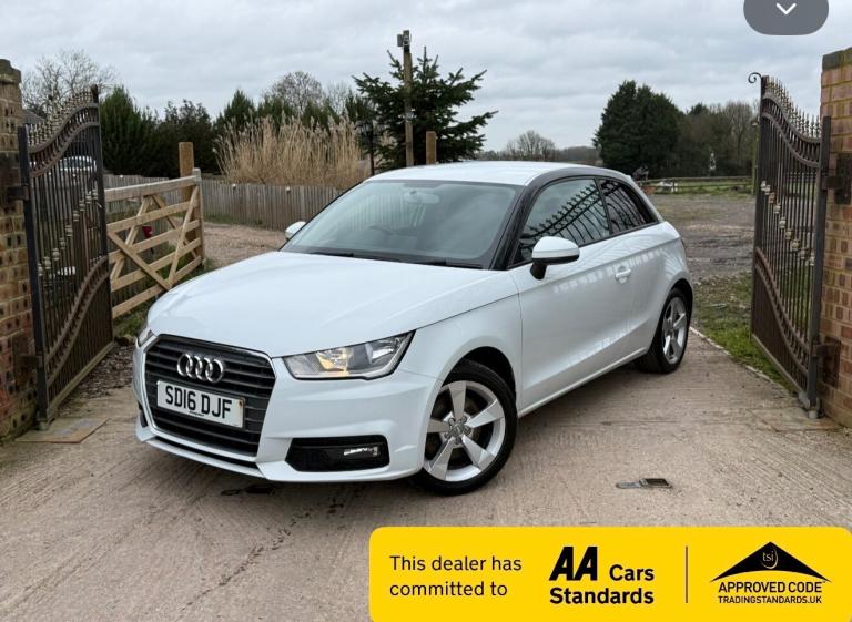2016 Audi A1 1.4 TFSI SPORT 3DR 87K (WHITE) F.S.H 2 KEYS AA APPROVED  HATCHBACK Petrol Manual