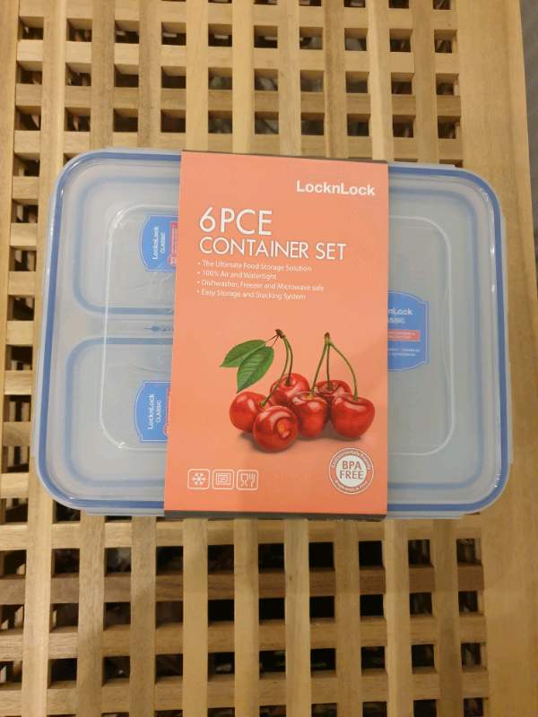New LocknLock 6 Piece Container set 