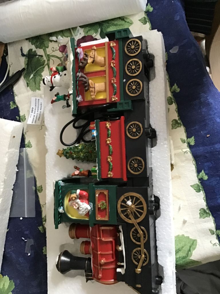 Lovely Christmas Train Decoration with Lights and Music