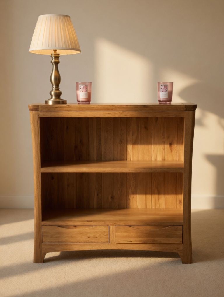 Solid Oak Bookcase 
