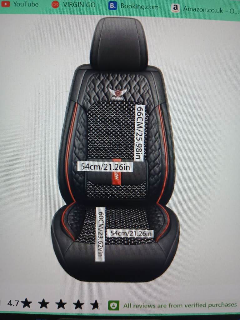 Leather car seat covers