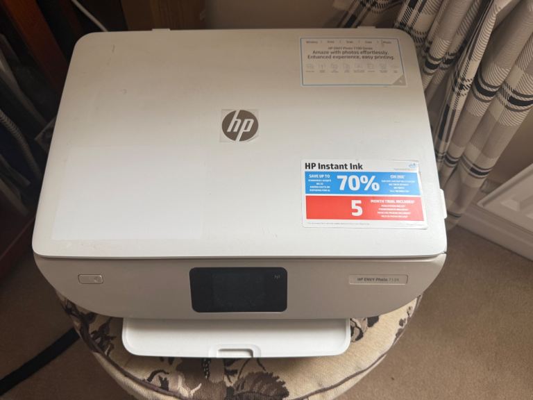HP Envy Photo 7134 e-All-in-One Wireless Printer - NO INKS