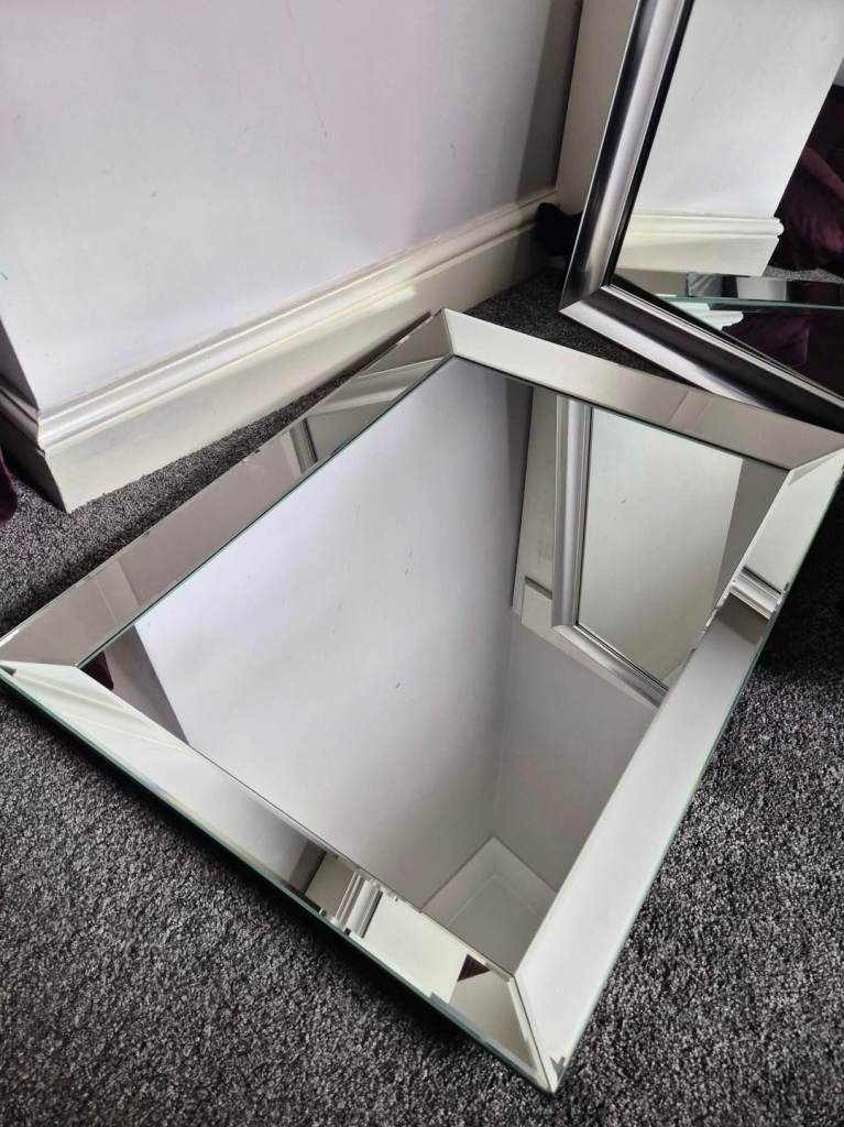 Glass frame mirror