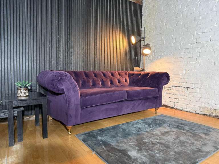 New Stock! HIGH STREET BRAND NEXT Gosford Chesterfield Style 3 Seater Sofa