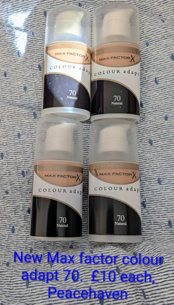 NEW, MAX FACTOR, 70.  £10 EACH.