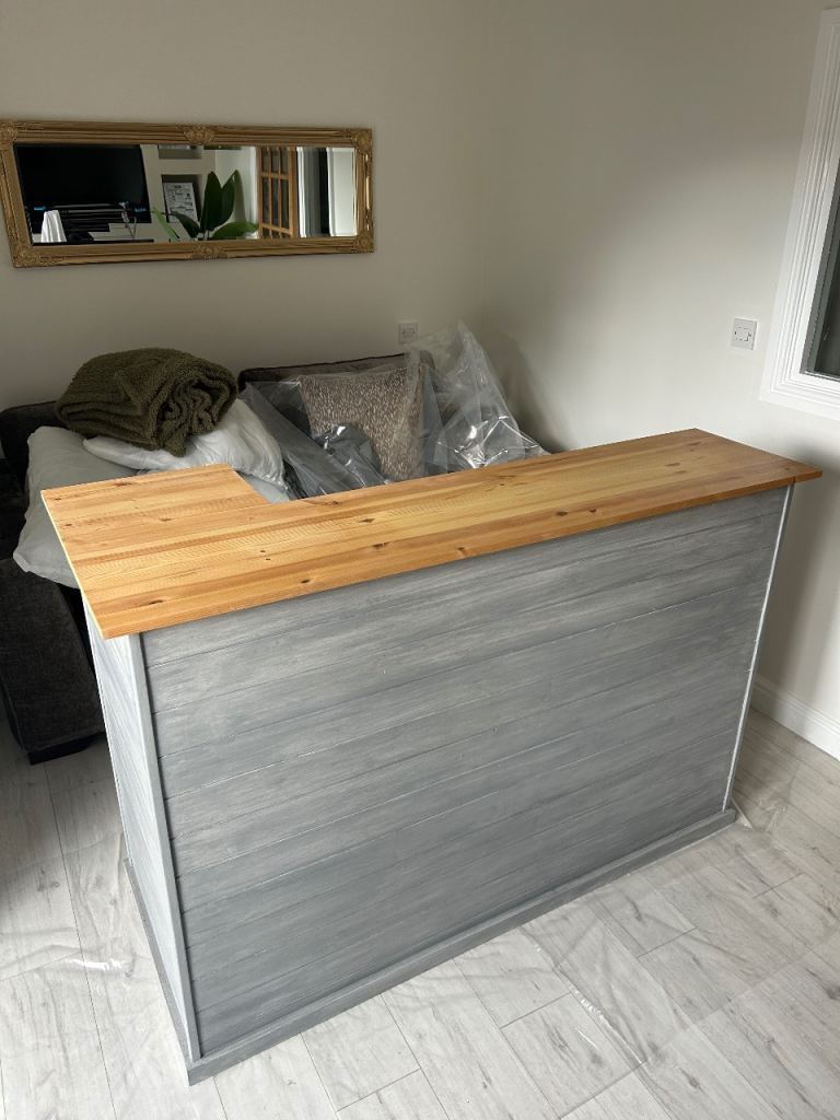 Handmade wooden home bar