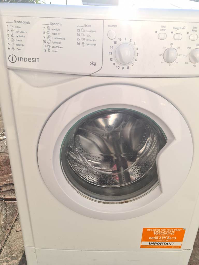6kg indesit washing machine 