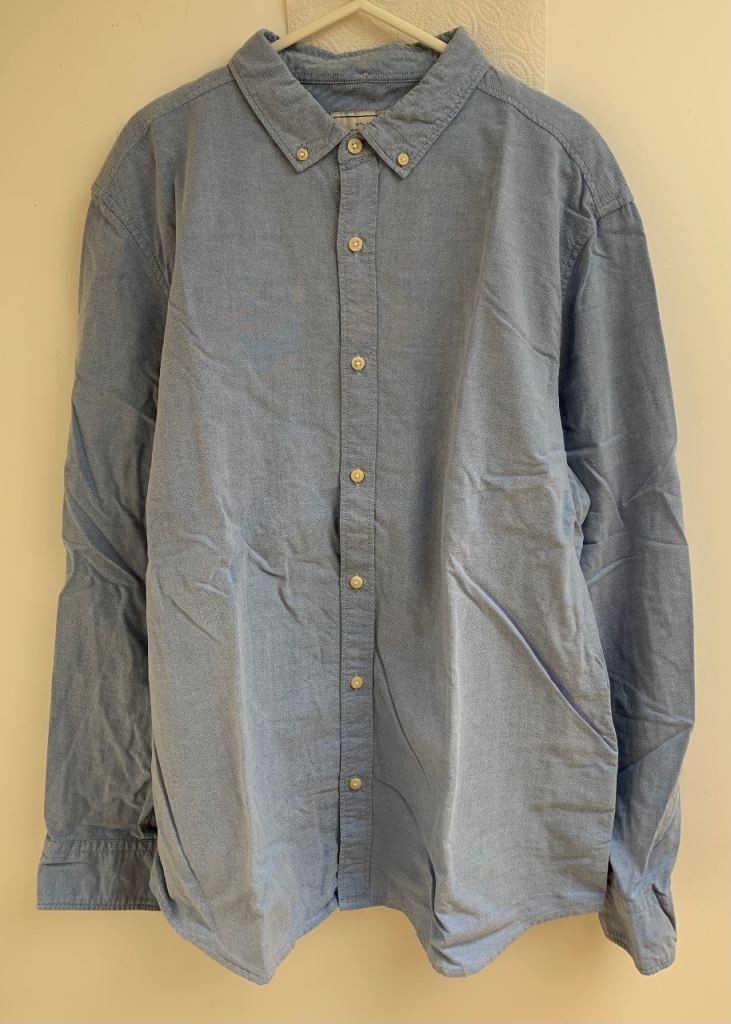 Blue organic cotton shirt