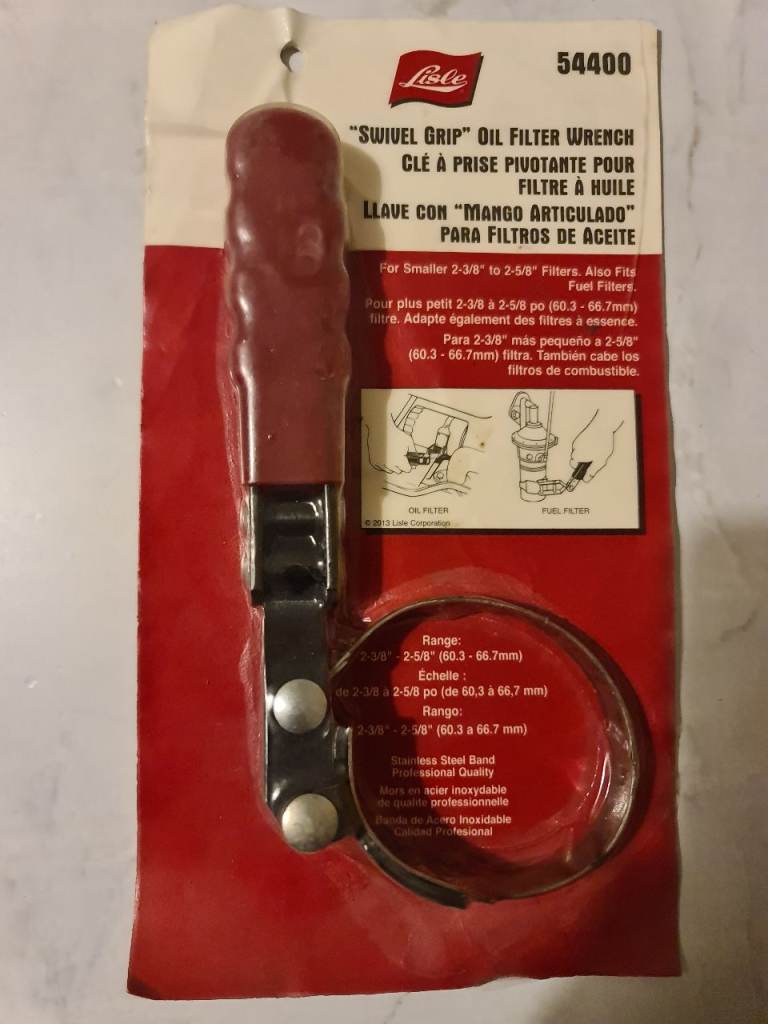 Lisle 54400 Swivel Grip Oil Filter Wrench [FREE]