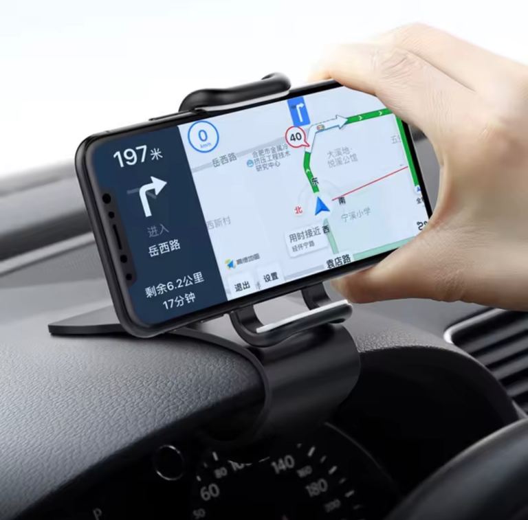Brand New Car Dashboard Phone Holder – Black Plastic
