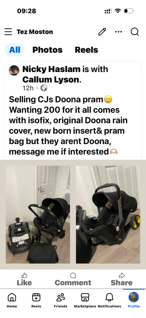 doona pram 