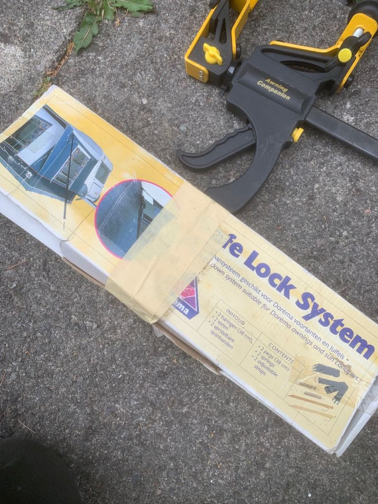Awning storm straps