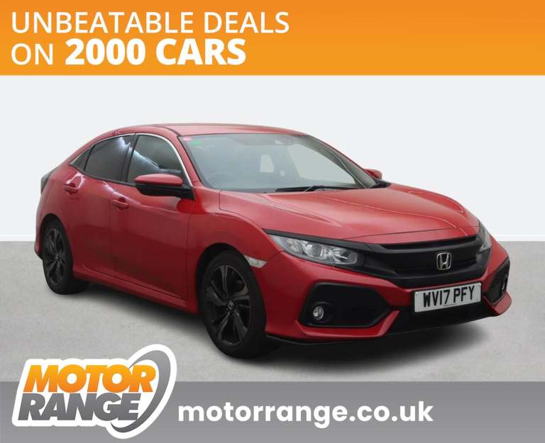 2017 Honda Civic 1.0 VTEC Turbo SR 5dr CVT HATCHBACK PETROL Automatic