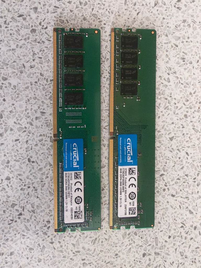 Crucial 16GB (2x8GB) DDR4 RAM Kit for Desktop PC
