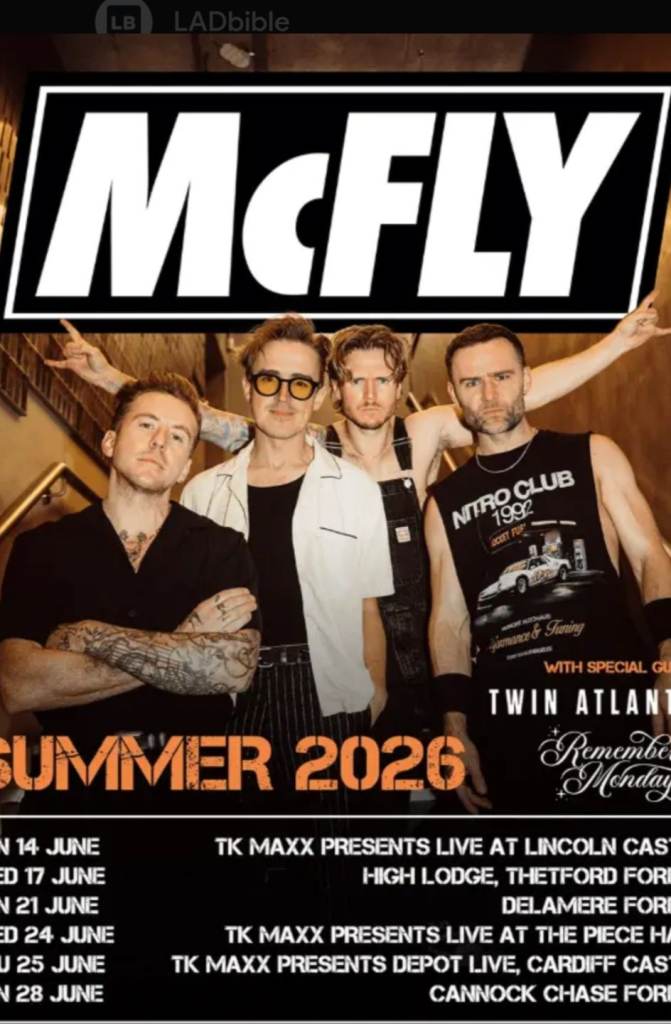 Mcfly cardiff castle 25.6.26