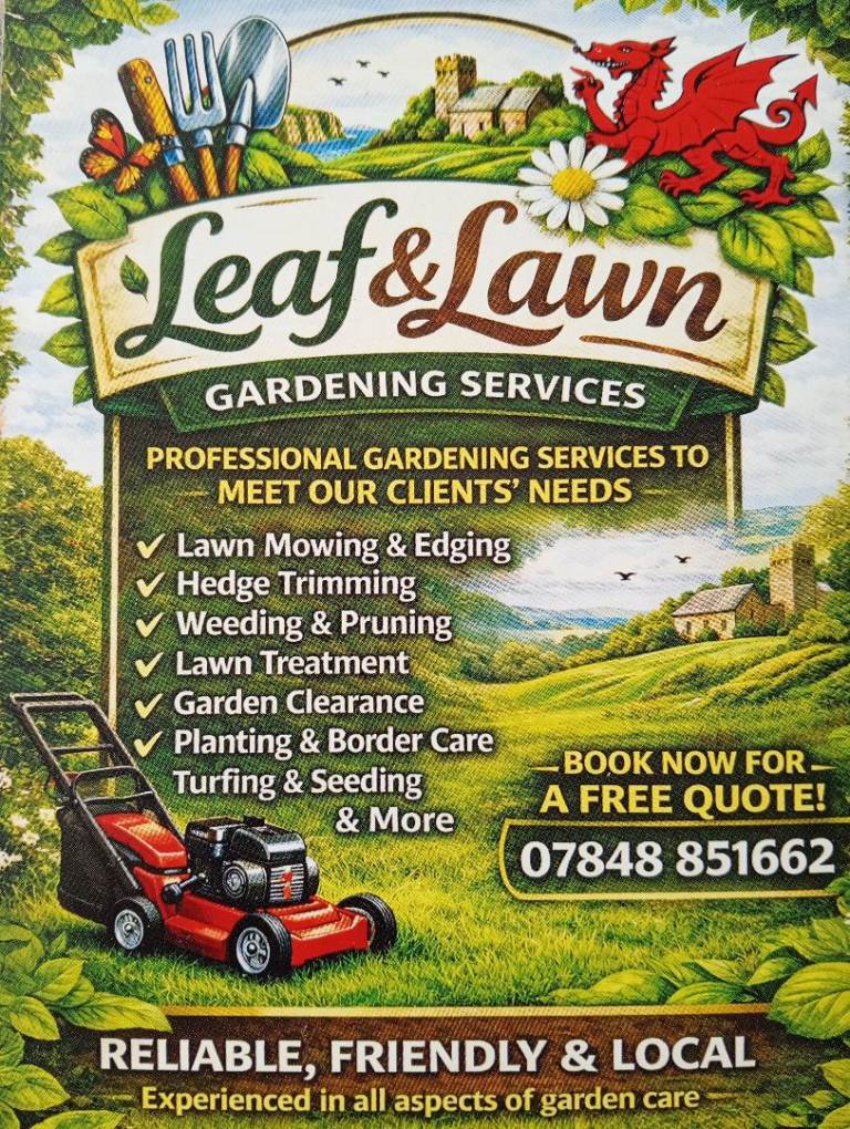 Leaf and lawn gardening services 
