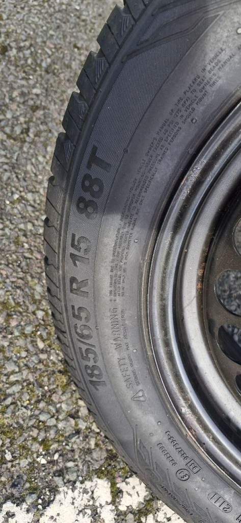 Brand new continental tire on wheel