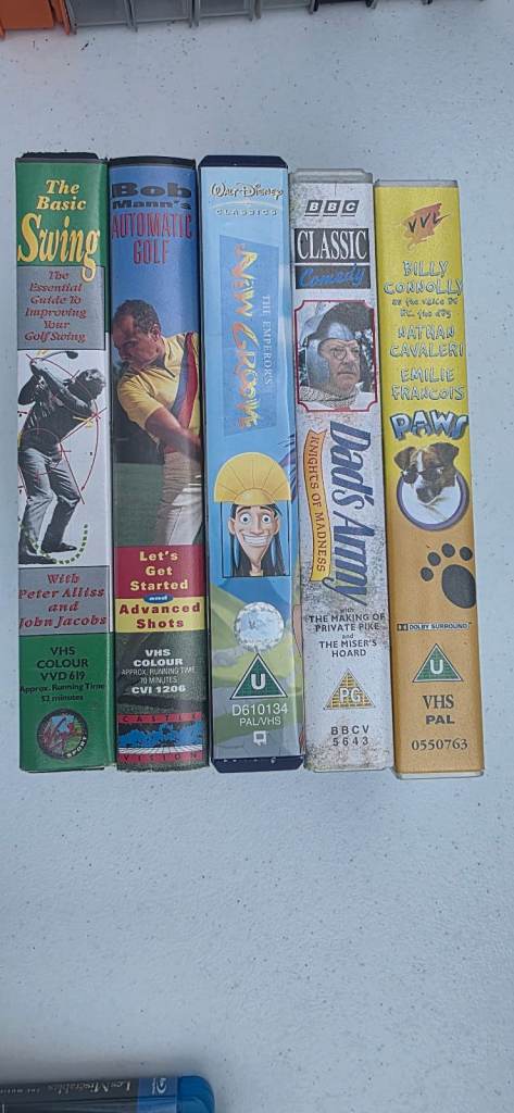 VHS tapes for sale