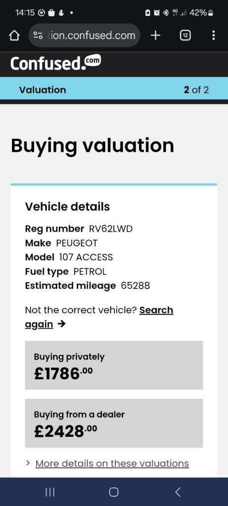 2012 PEUGEOT 107 ACCESS - 998cc - 67k - MOT TO 30th JANUARY 2026