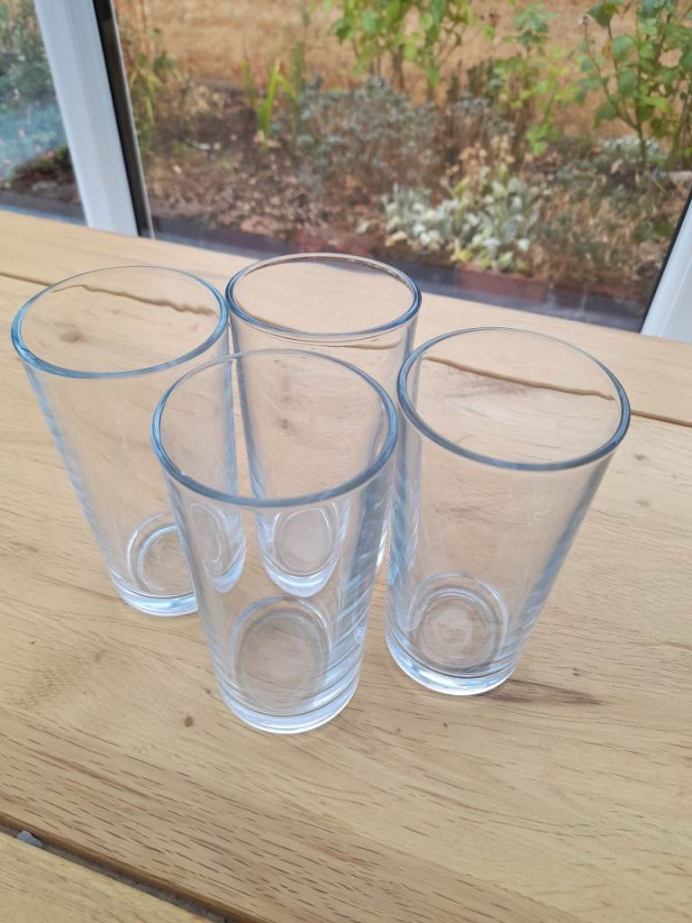 10 x 1/2 pint glass tumblers