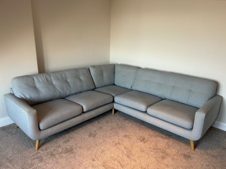 John Lewis 5 seater corner sofa grey