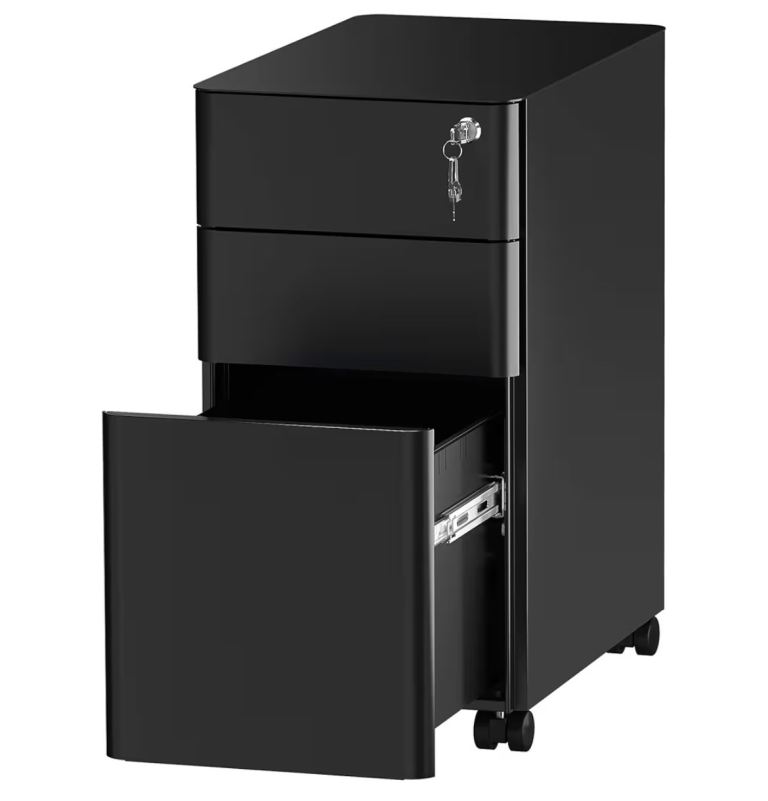 YITAHOME Metal File Cabinet with 3 Lockable Drawers