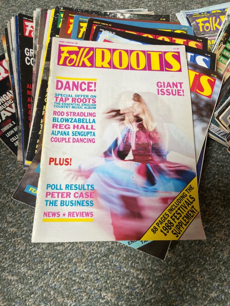 65 Vintage Folk Roots magazines 