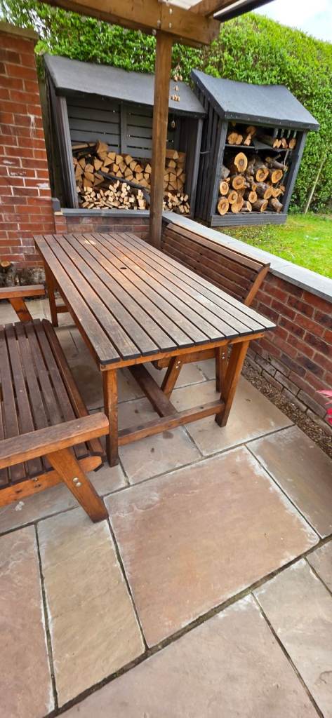 Wooden garden furniture 