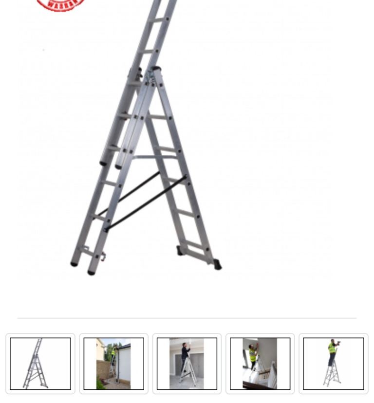 Werner Aluminium Multi-Purpose Ladder - Good Condition