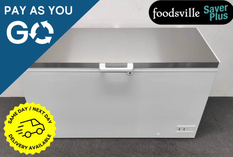 Pay As You Go: New Foodsville Saver Plus 1535mm 459L Chest Freezer With Stainless Steel Lid
