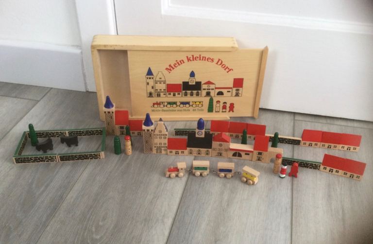 German Wooden My Little Village Heirloom playset toys display piece