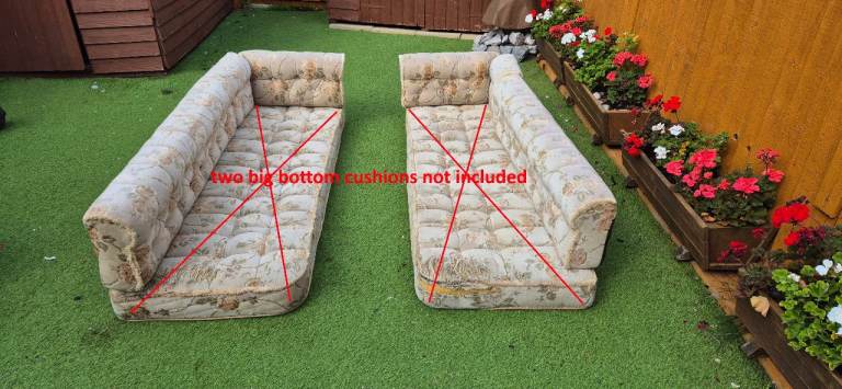 Cushion back support only for camper caravan motorhome boat, set of 6.