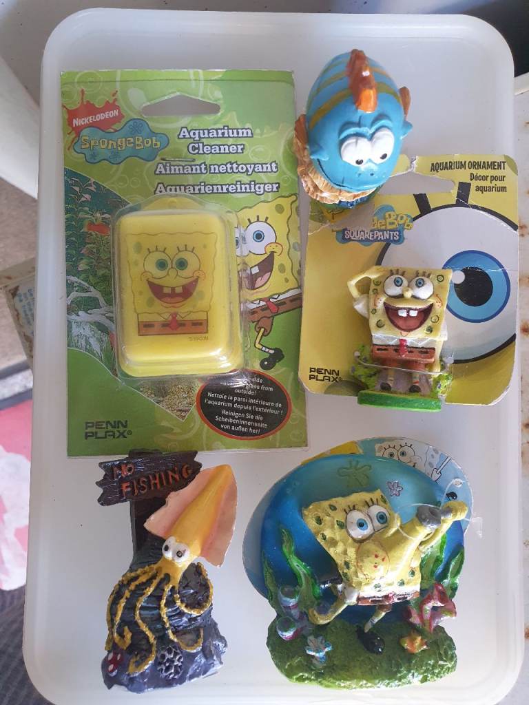 Sponge Bob fish tank ornaments etc