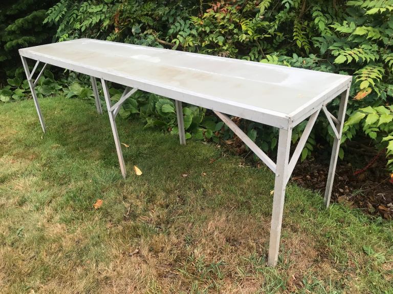 GREENHOUSE STAGING - ALUMINIUM  - 2.3 METRES LONG X 58 CMS WIDE