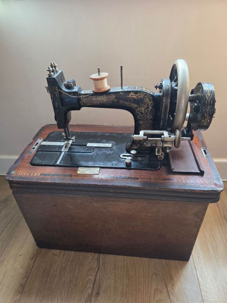 Two Antique Sewing Machines - Singer + Frister & Rossmann