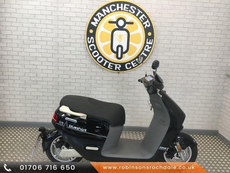 Keeway Blueshark 80, all electric learner legal scooter.
