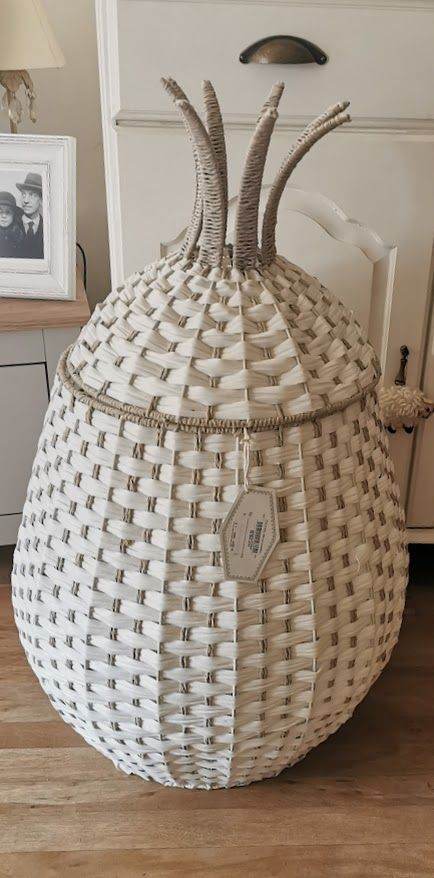 Taylor Madison Design Linen Basket New