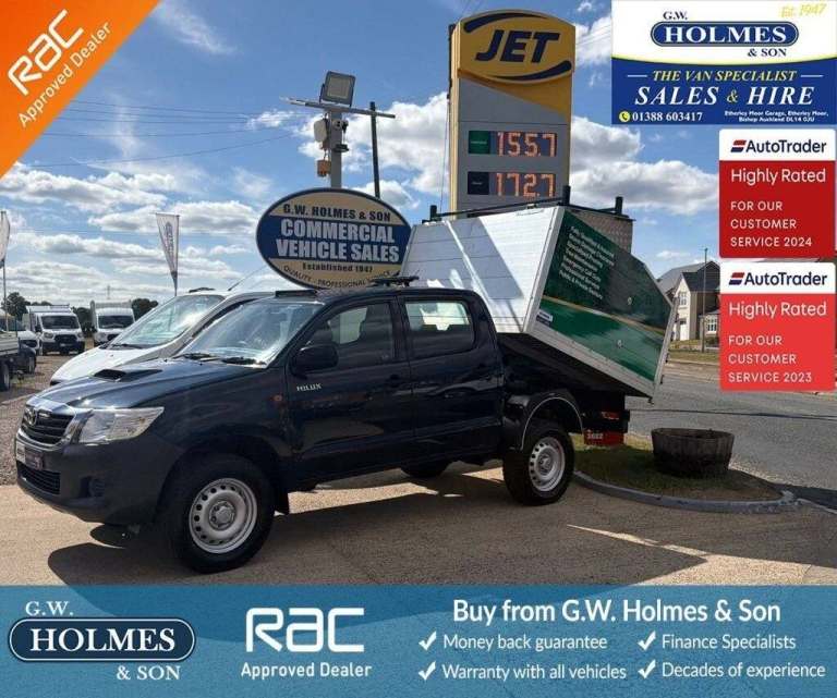 2014 Toyota Hilux ACTIVE 4WD DOUBLE CAB TIPPER WITH A/C 2.5 D4-D 144 BHP 4X4 Tipper Diesel Manual