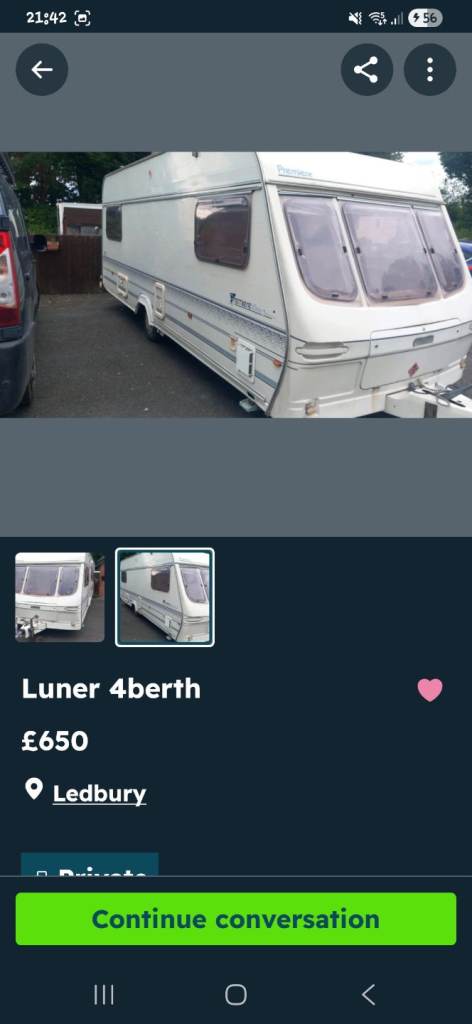 Wanted caravan 
